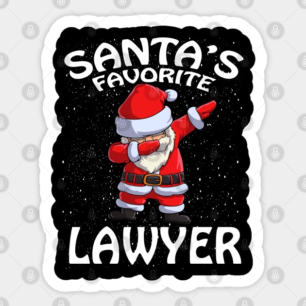 Santas Favorite Lawyer Christmas Sticker by intelus